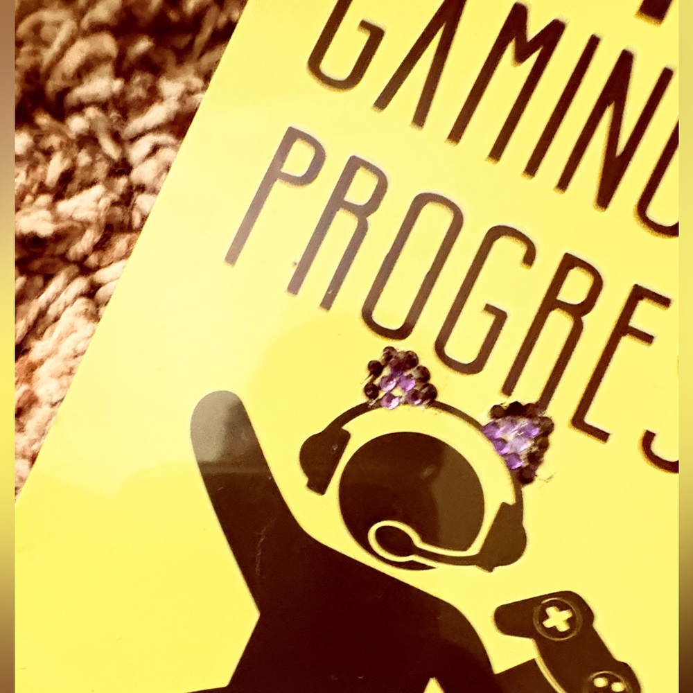 Yellow Gaming Door Hanger - Caution Gaming in Progress